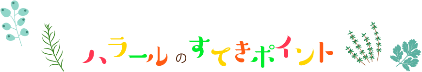 ハラールのすてきポイント